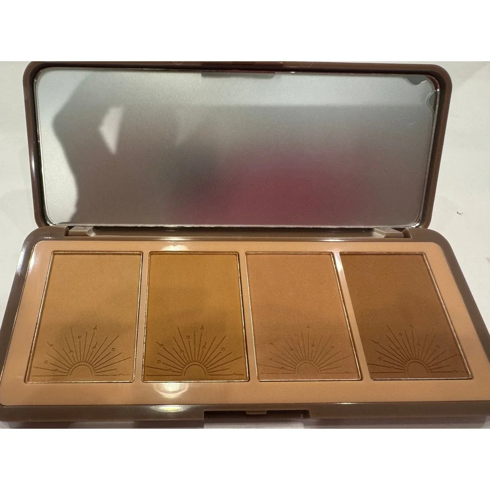 Pinky B Beauty Hot Commodity Bronzer Palette Womens OS Brown 4 Shade Glow Kit